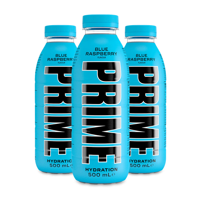 Prime Hydration Drink - Blue Raspberry (12x 500ml) - OBS! BEDST FØR 30/6-24