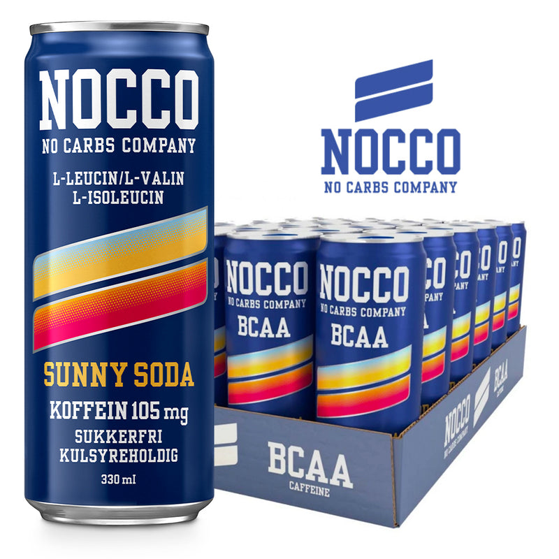 NOCCO - Sunny Soda Limited Edition (24x 330ml) - OBS! BEDST FØR 28/5-24