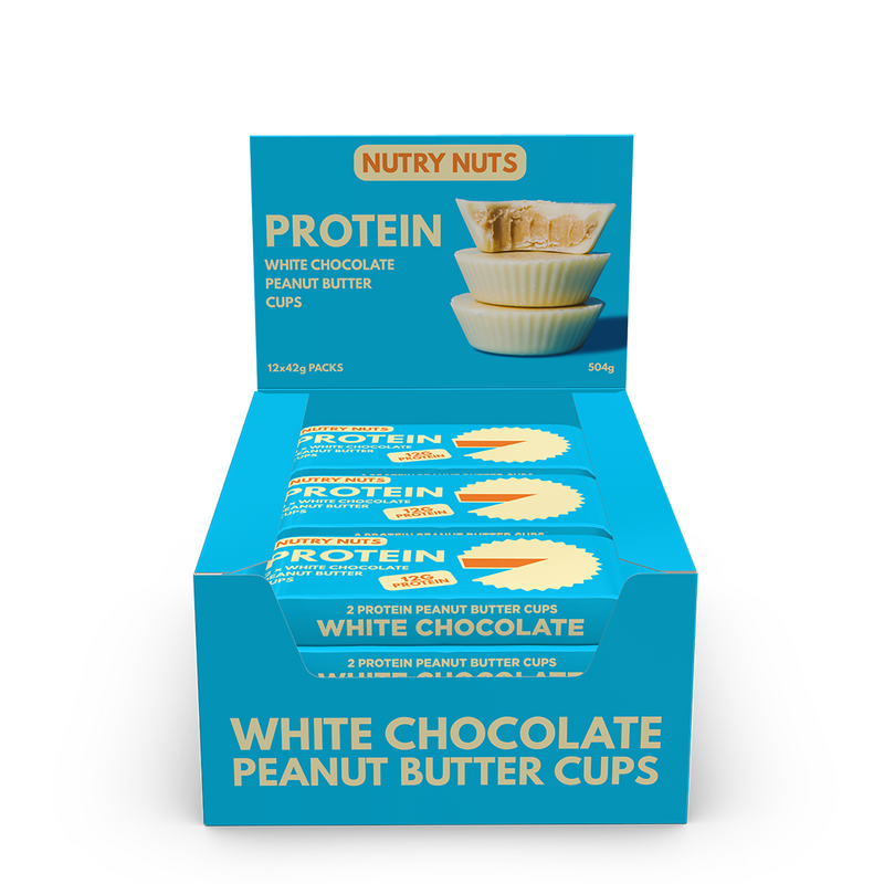 Nutry Nuts Peanut Butter Cups - White Chocolate (12x 42g)