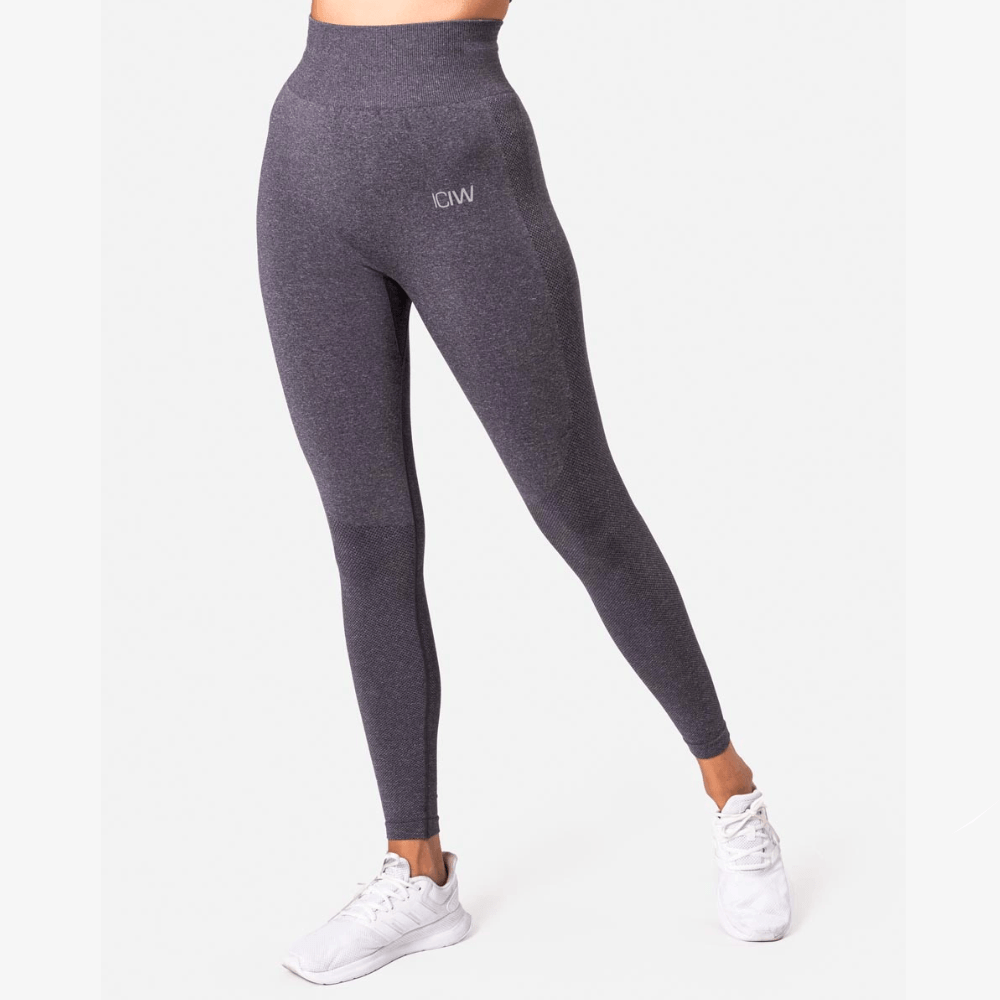 Define Seamless Tights Grey Melange Kob ICANIWILL hos Muscle House