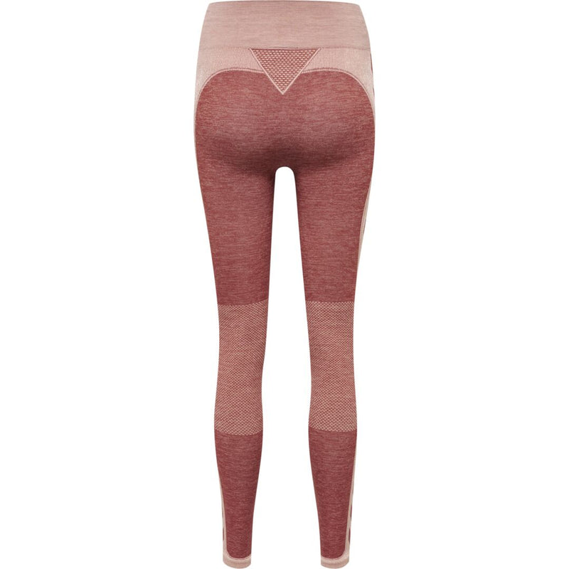 Hummel CLEA Seamless Mid Waist Tights – Withered Rose/Rose Tan Melange