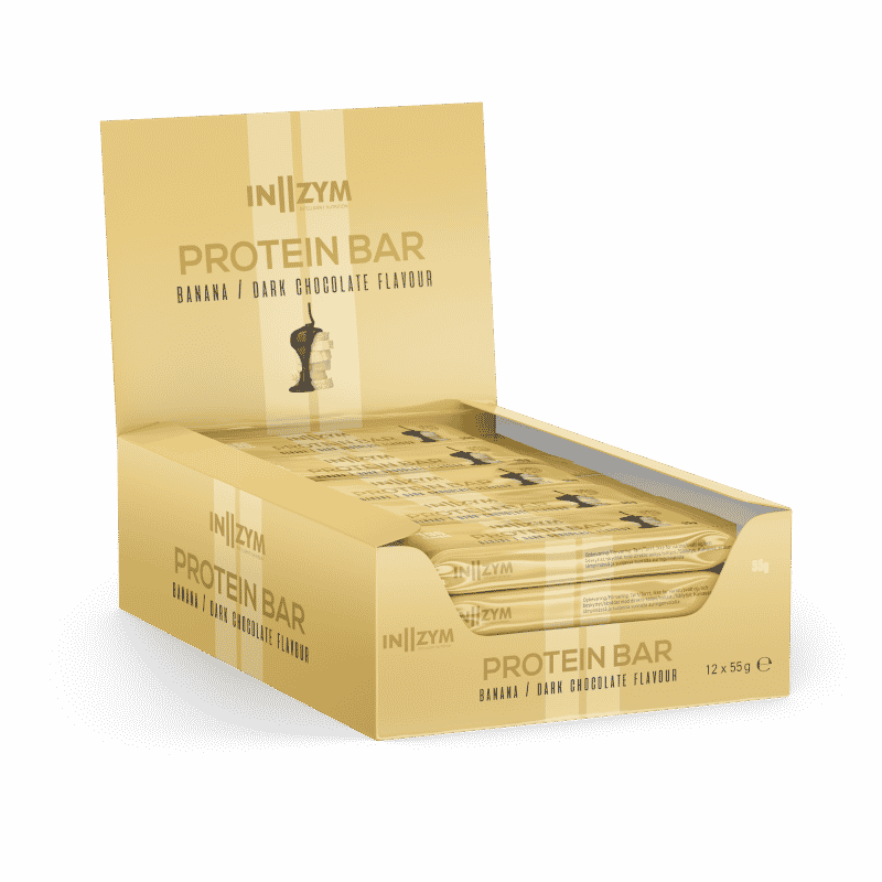 IN2ZYM Protein Bar Banana Dark Chocolate (12x 55g)