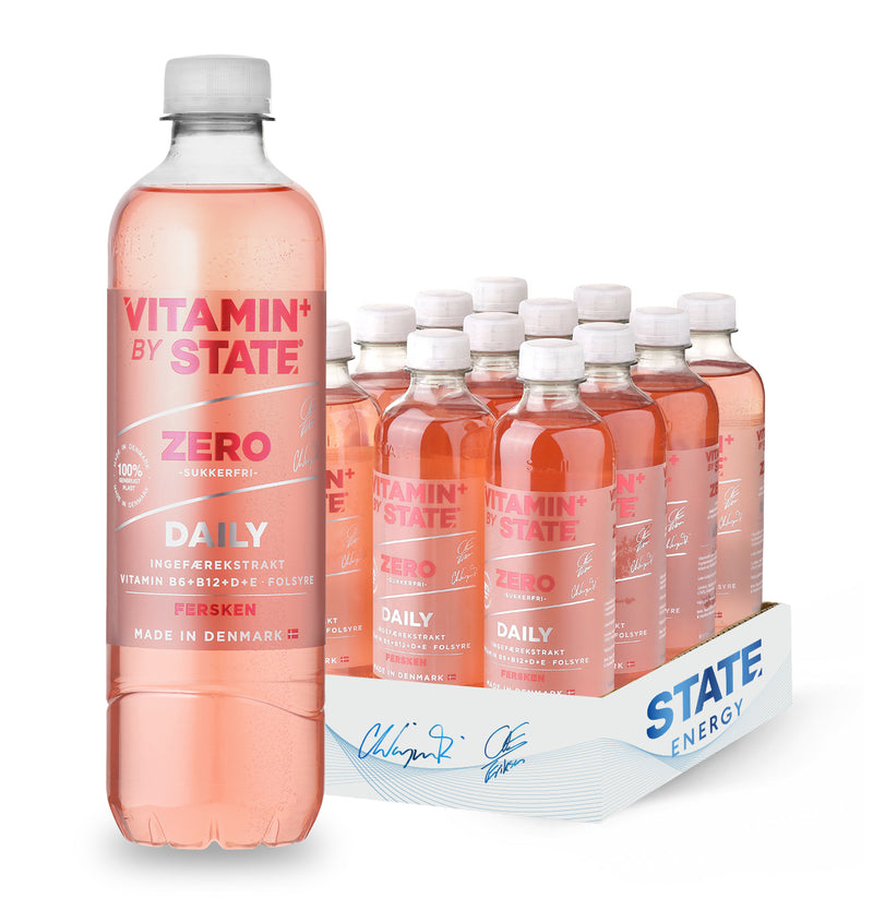 STATE Zero Vitamin - Fersken (12x 500ml)