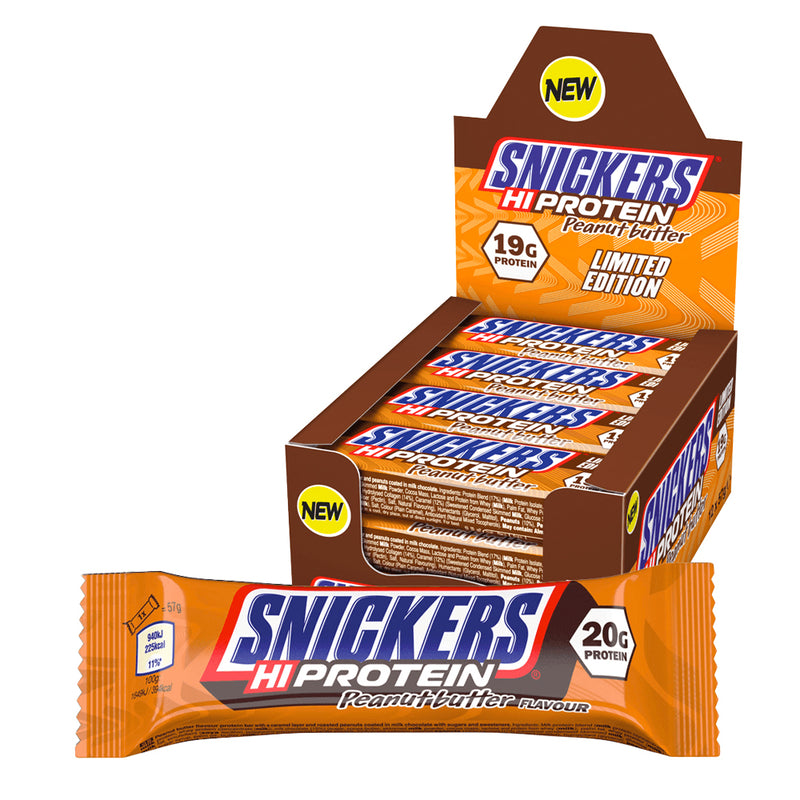 Snickers Hi Protein Bar - Peanut Butter (12x57g)