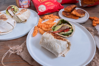 Crispy chicken wraps