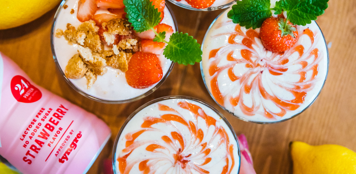 Jordbær cheesecake trifli