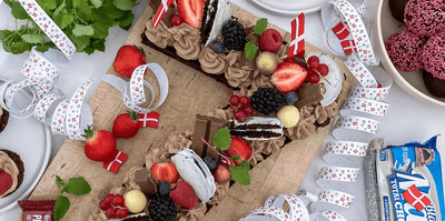 Fødselsdagskage uden tilsat sukker