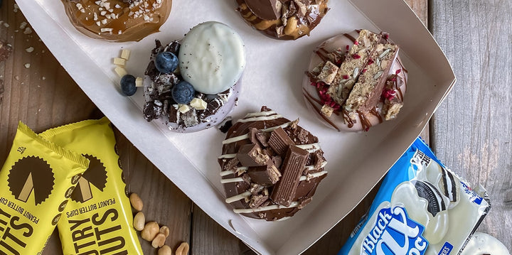 Hjemmelavede proteinrige donuts