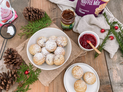 Proteinrige æbleskiver