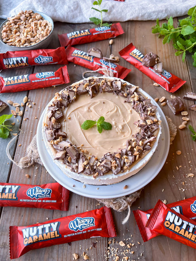 Cheesecake med Nutty Caramel proteinbar