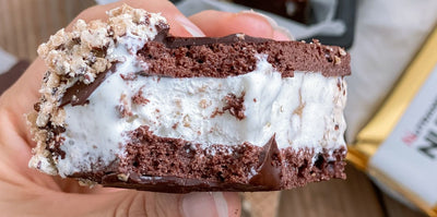 Is mælkesnitter med vanilje vafler