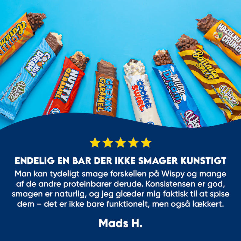 Wispy Protein Bar - Bland Selv (10x 55g)
