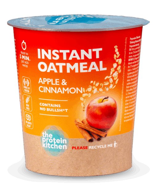 The Protein Kitchen Instant Oatmeal - Apple & Cinnamon (60g)