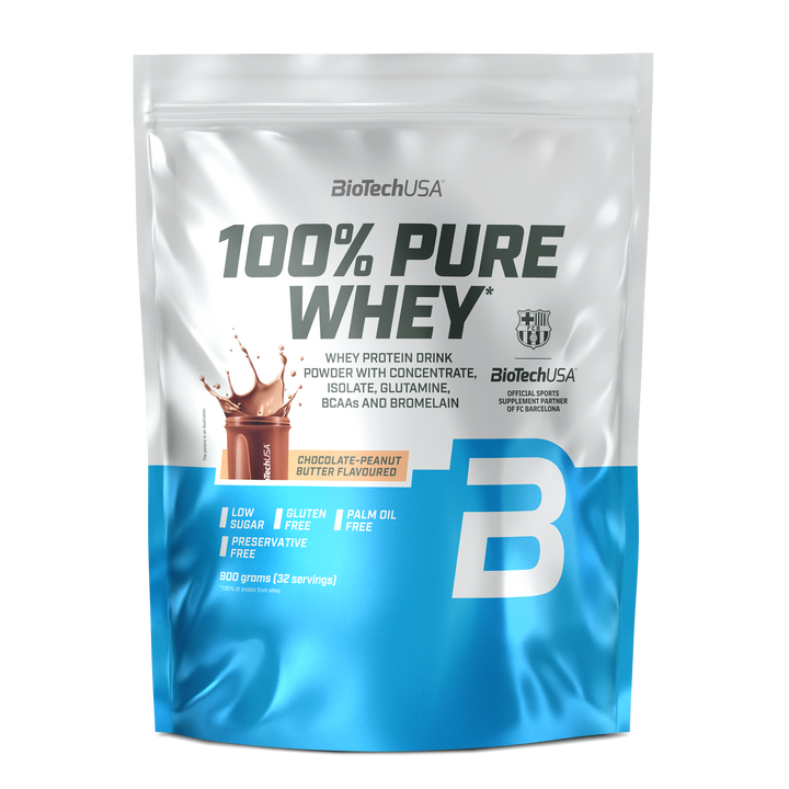 BioTechUSA 100% Pure Whey - Chocolate & Peanut Butter (900g)