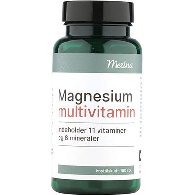Mezina Magnesium + multivitamin 180 tabletter