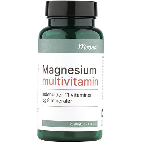Mezina Magnesium + multivitamin, 180 tabletter