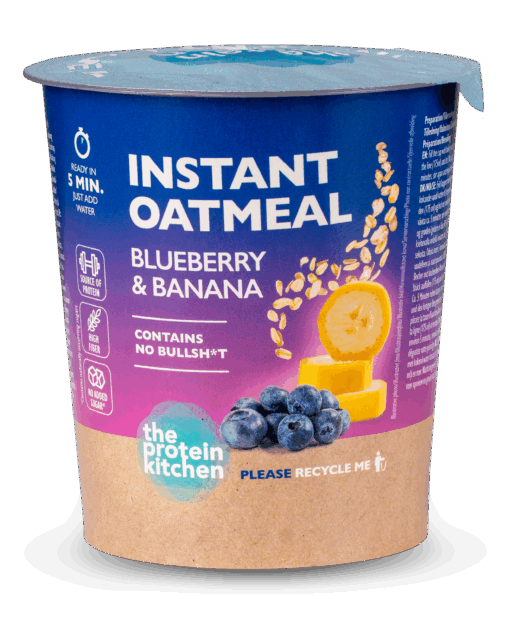 The Protein Kitchen Instant Oatmeal - Blueberry & Banana (60g)