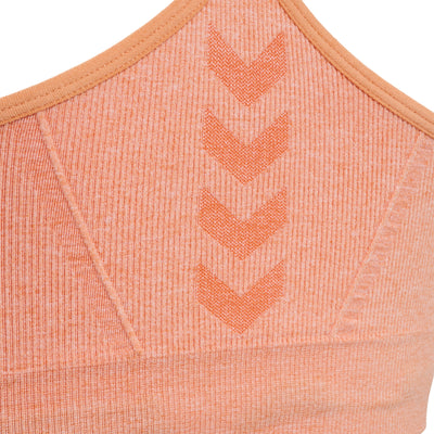 Hummel CI Seamless Scrunch Sports Bra - Canyon Sunset Melange