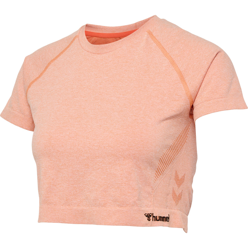 Hummel CI Seamless Cropped T-shirt - Canyon Sunset Melange