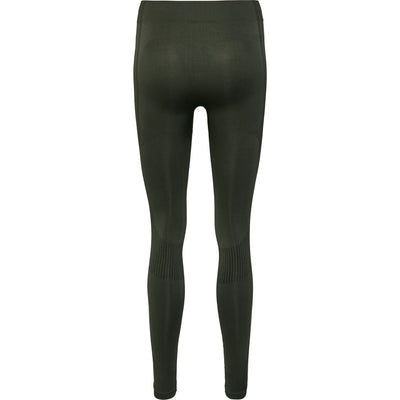 Hummel Shaping Seamless Mid Waist Tights - Climbing Ivy