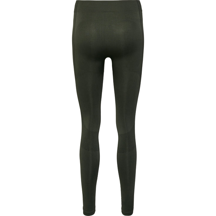 Hummel Shaping Seamless Mid Waist Tights - Climbing Ivy
