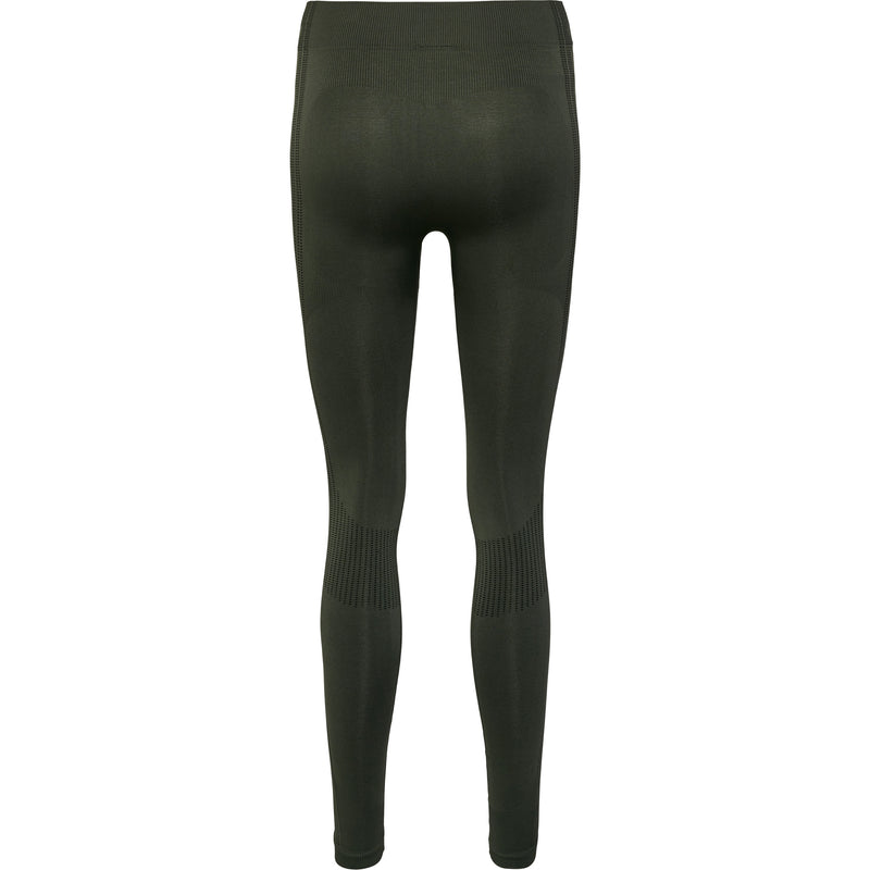 Hummel Shaping Seamless Mid Waist Tights - Climbing Ivy