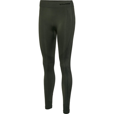 Hummel Shaping Seamless Mid Waist Tights - Climbing Ivy