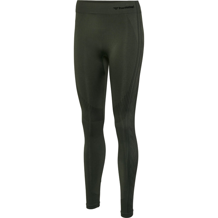 Hummel Shaping Seamless Mid Waist Tights - Climbing Ivy