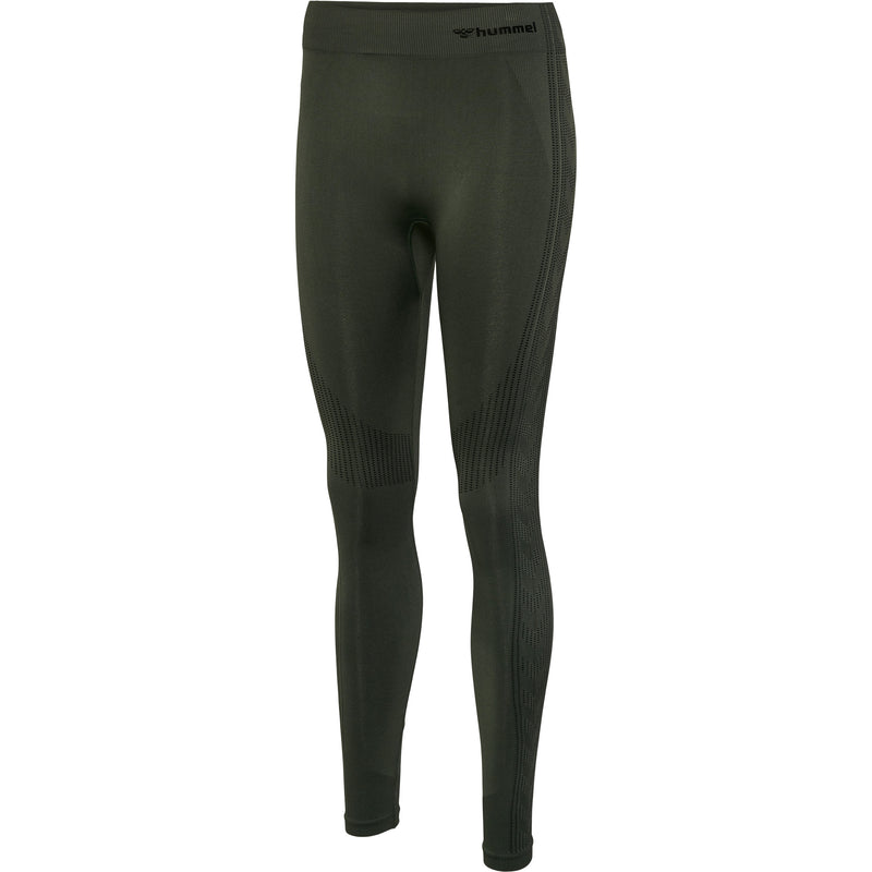 Hummel Shaping Seamless Mid Waist Tights - Climbing Ivy