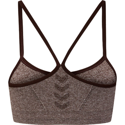 Hummel CI Seamless Scrunch Sports Bra - Java Melange