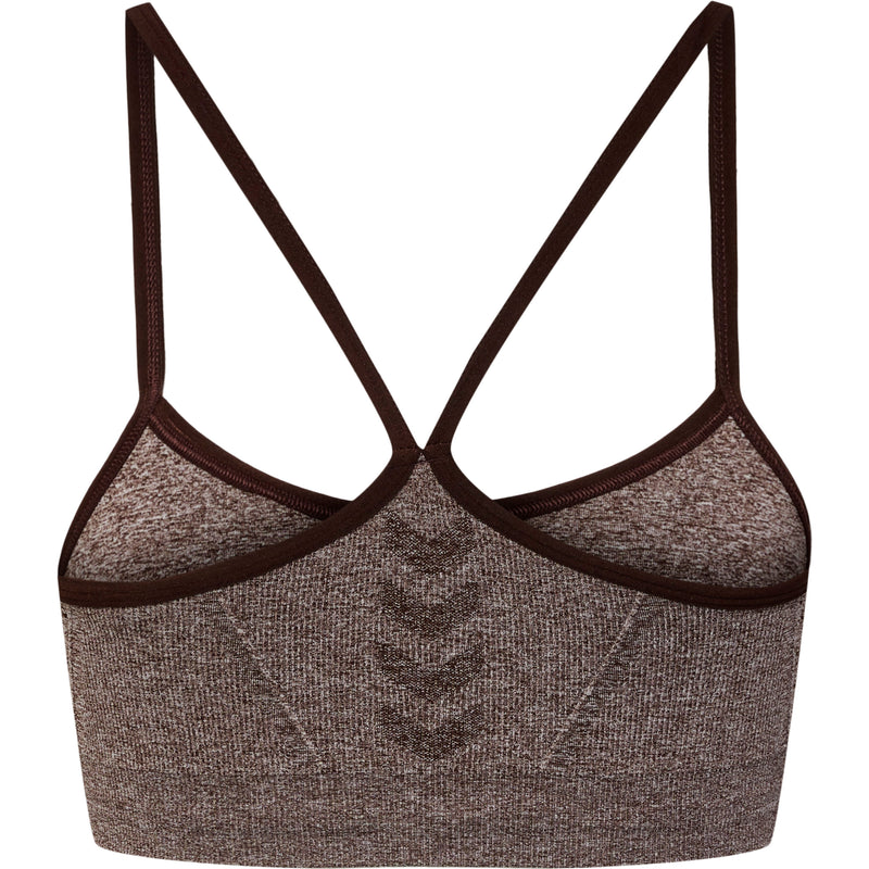 Hummel CI Seamless Scrunch Sports Bra - Java Melange