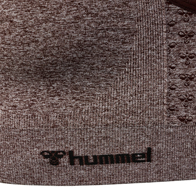 Hummel CI Seamless Scrunch Sports Bra - Java Melange
