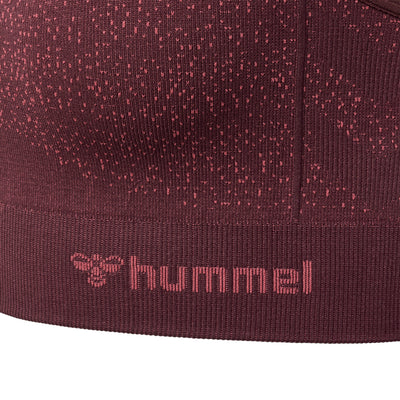 Hummel MT Fade Seamless Sports Top - Bitter Chocolate / Mineral Red