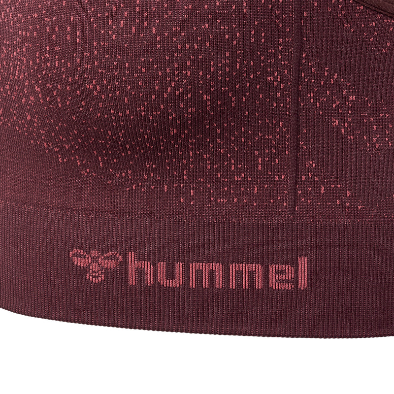 Hummel MT Fade Seamless Sports Top - Bitter Chocolate / Mineral Red