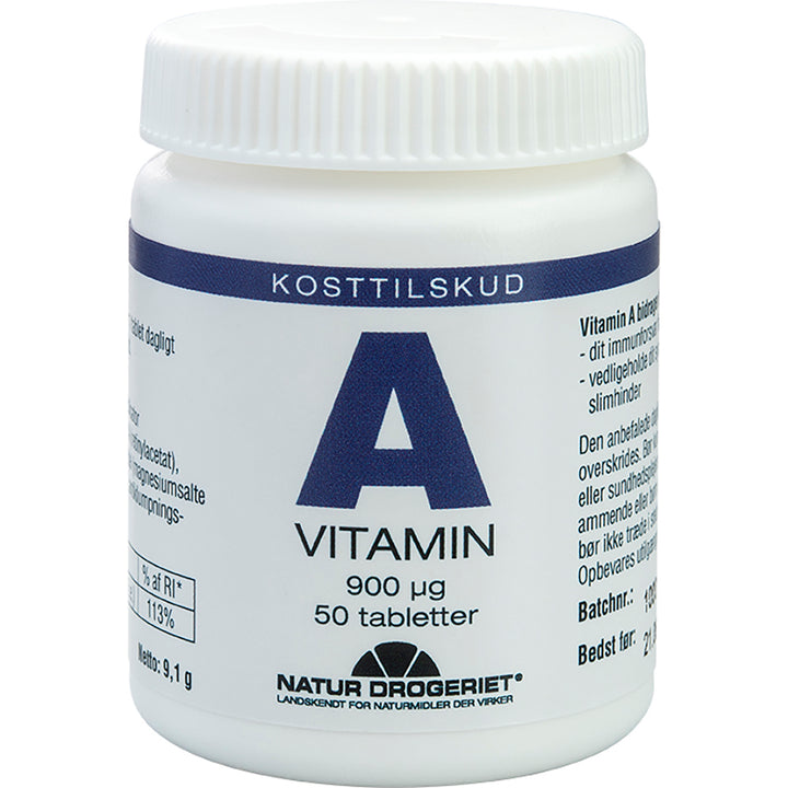 Natur Drogeriet A-vitamin 900 µg (50 stk.)