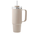 AYA&IDA Thermo Cup with Straw - Cream Beige (885ml)
