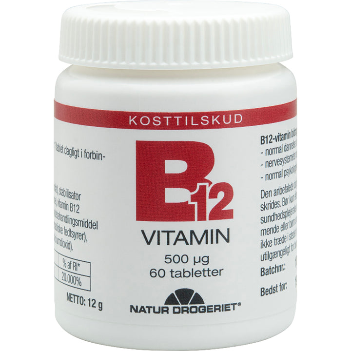 Natur Drogeriet B12-vitamin 500 μg (60 stk)