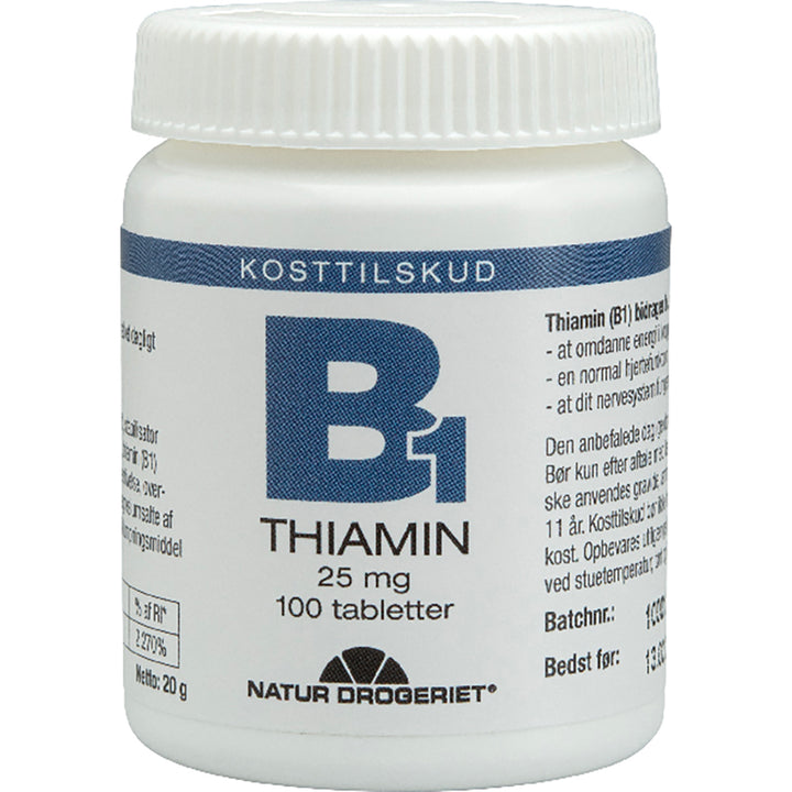 Natur Drogeriet B1 Thiamin 25 mg (100 stk)
