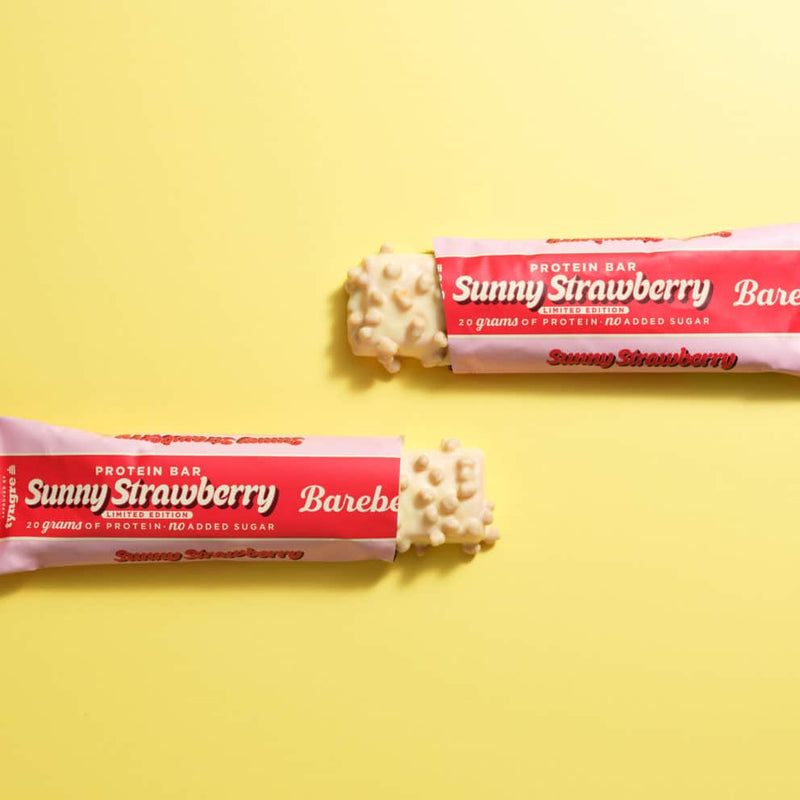 Barebells Protein Bar - Sunny Strawberry (12x 55g) - OBS! BEDST FØR 22/4-25