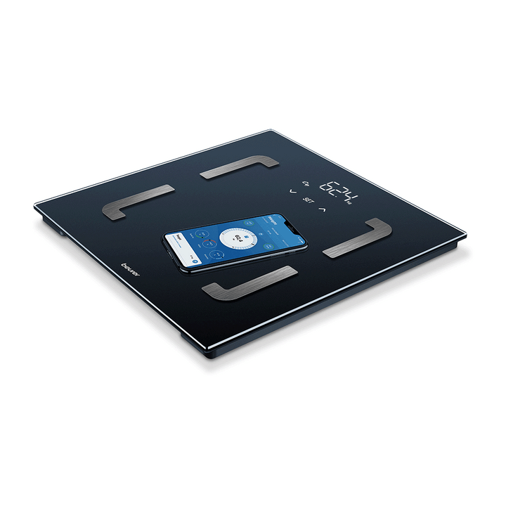 Beurer BF 880 kropsanalysevægt med Bluetooth og WIFI set fra siden