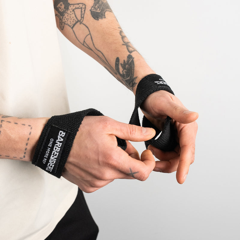Barbenders Short Lifting Straps - Black