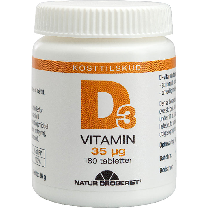 Natur Drogeriet D-vitamin 35 μg (180 stk.)