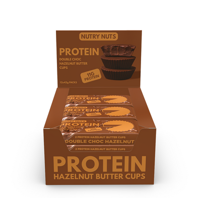 Nutry Nuts Hazelnut Butter Cups - Double Choc Hazelnut (12x 42g)