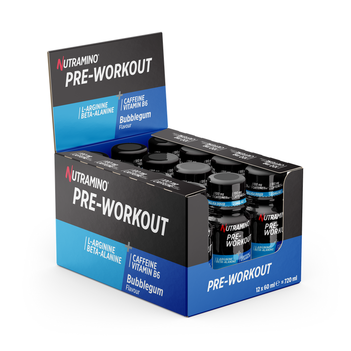 Nutramino Pre-Workout Shot - Bubblegum (12x 60ml)