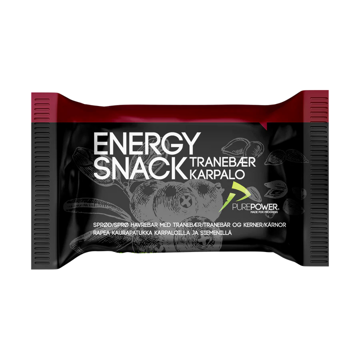 PurePower Energy Snack - Tranebær (60g)