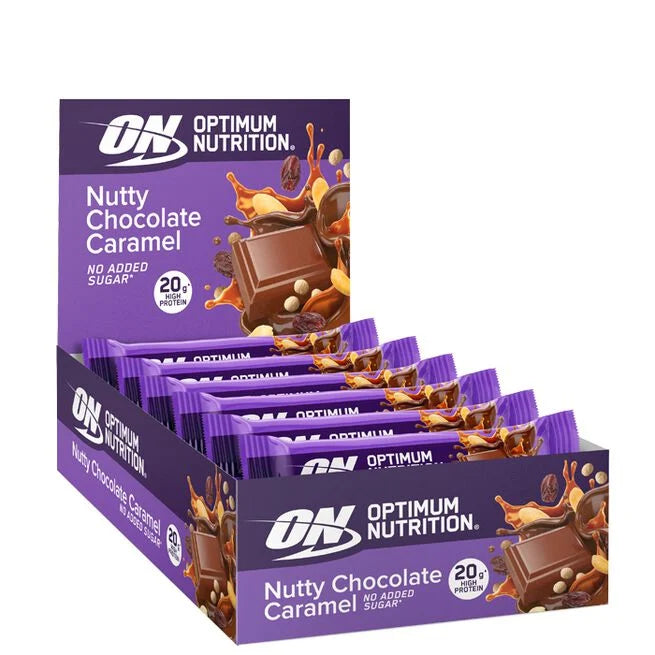 Optimum Nutrition Protein Bar - Nutty Chocolate Caramel (10x 70g)