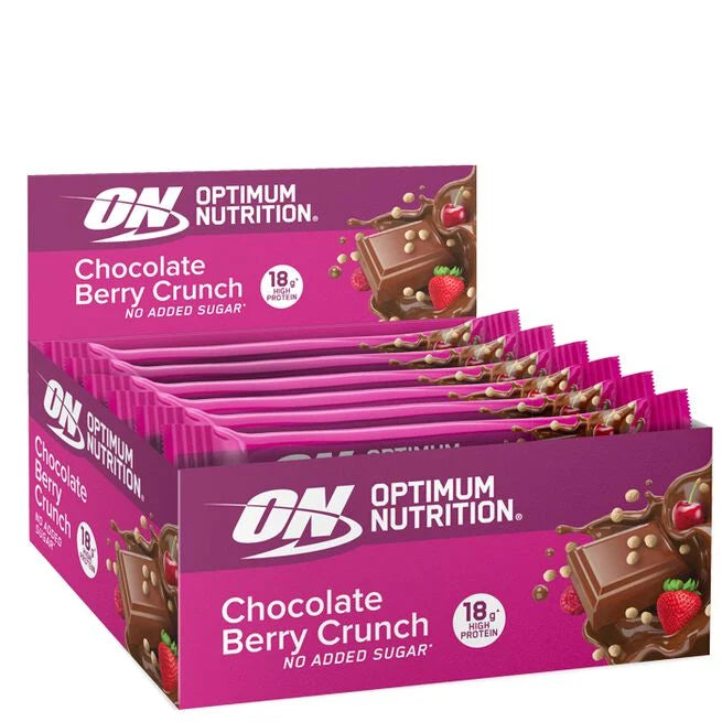 Optimum Nutrition Protein Bar - Chocolate Berry Crunch (10x 55g)