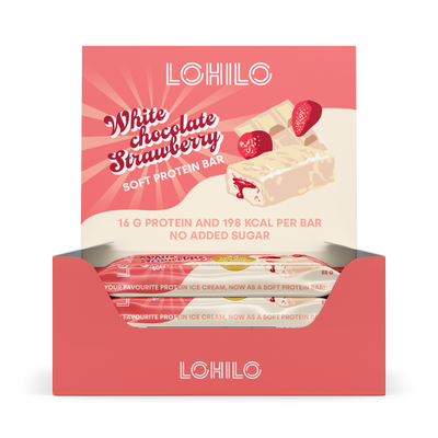 Lohilo Protein Bar - White Chocolate Strawberry (12x 55g)