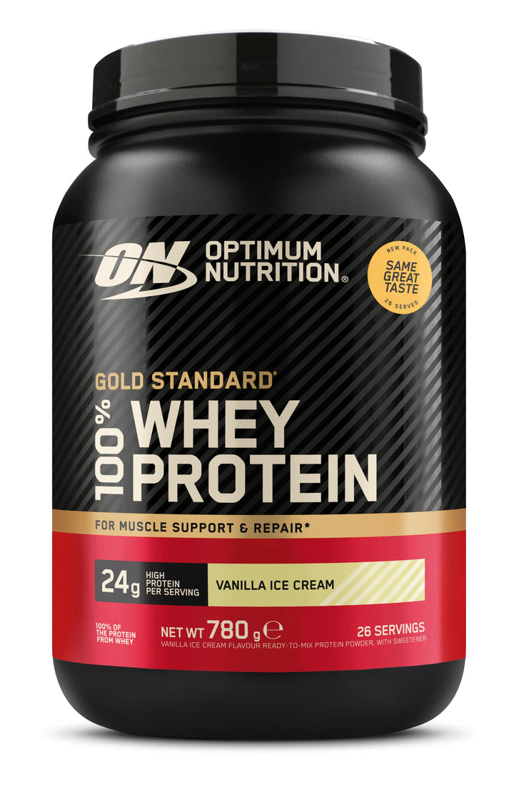 Optimum Nutrition Gold Standard 100% Whey - Vanilla Ice Cream 780 g dåse