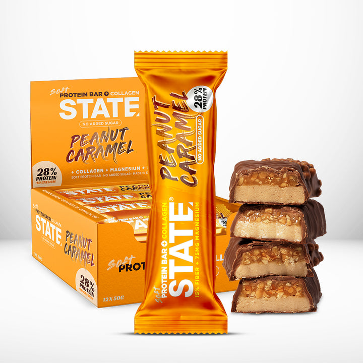 State Soft Protein Bar - Peanut Caramel (12x 50g)